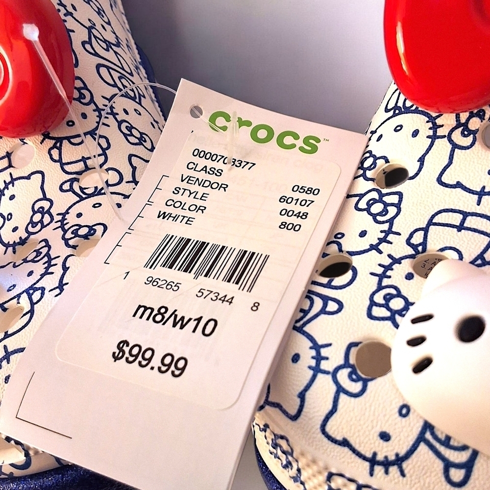 Hello Kitty x Crocs Mega Crush Clog – Limited Edition Platform – Size W10 - Picture 12 of 14